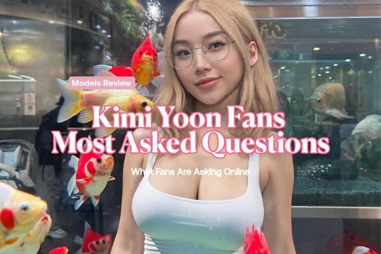 Kimi Yoon standing in front of a fish tank wearing glasses and a white top, featured image for article Kimi Yoon Fans’ Most Asked Questions.