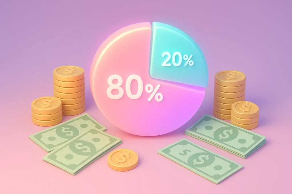 Cam model earnings split showing potential revenue growth.