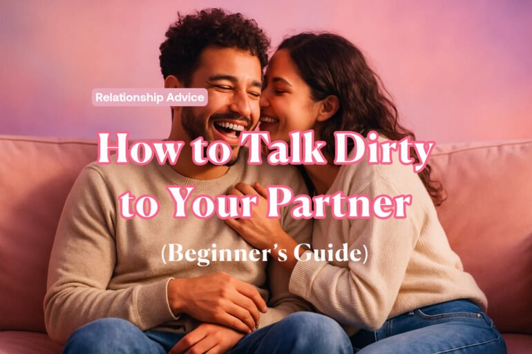 “A cozy couple laughing together on a pastel couch, one whispering playfully into the other’s ear. Soft pink and lavender gradient glow, dreamy cinematic lighting, warm romantic tone. Hyper realistic lifestyle photography, 3:2 aspect ratio, ultra HD.”