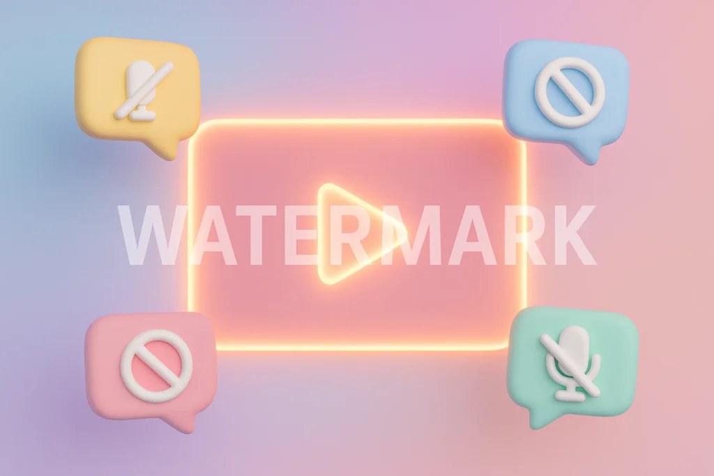 Watermarked video content and safe DM boundaries for live cam safety.