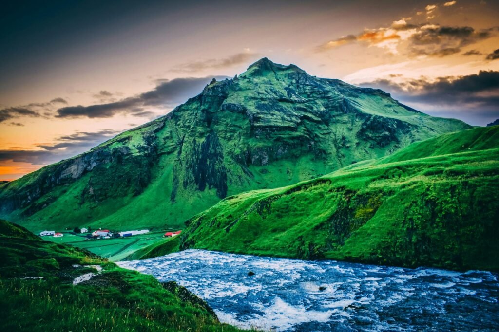 green mountains