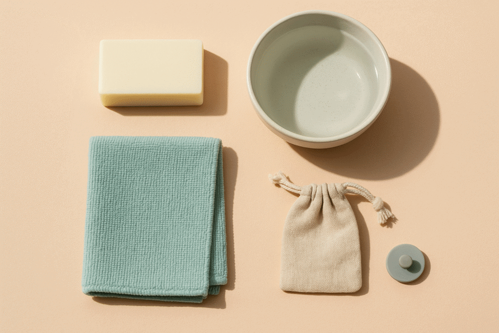 20251012_1051_Minimalist Cleaning Essentials_simple_compose_01k7bx7p5gewqvvhhfj1w0se6k
