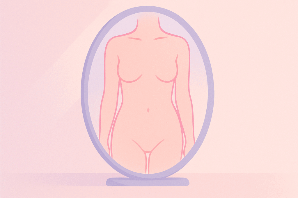 Looking for visible changes in shape, skin, and nipples
